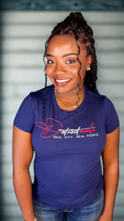 Signature Navy Collection Women's Fitted Signature Tee Shirt (Crew Neck & V-Neck) (Copy)