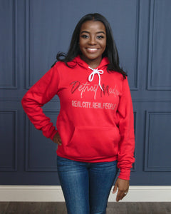 Bling Red Pullover Hoodie