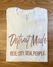 Clearance! - Blue & White or Red & White Bling Fitted Tee (Crew Neck & V-Neck)